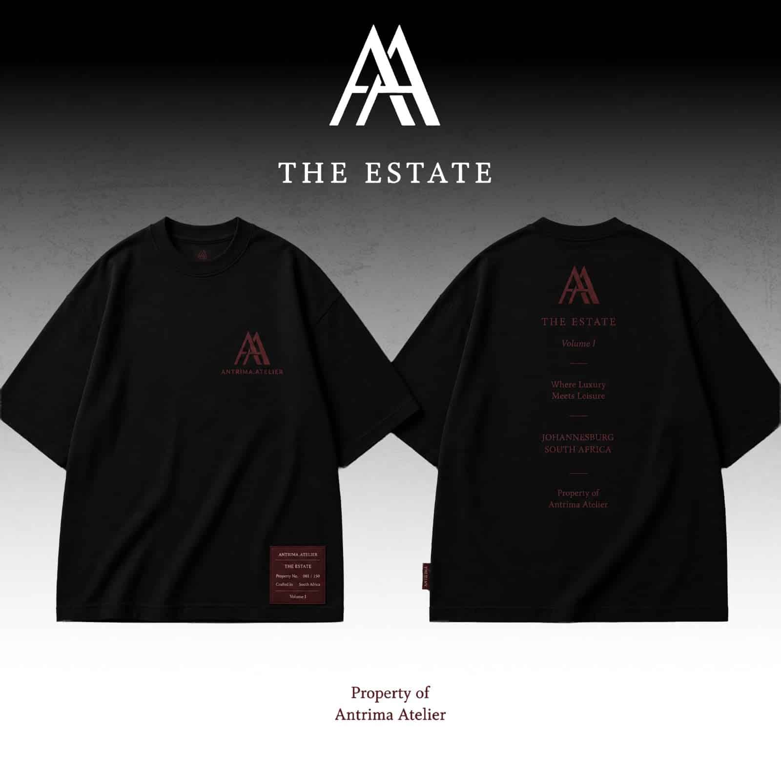 Antrima Atelier - The Estate - Volume I T-Shirt - Black - Image 3