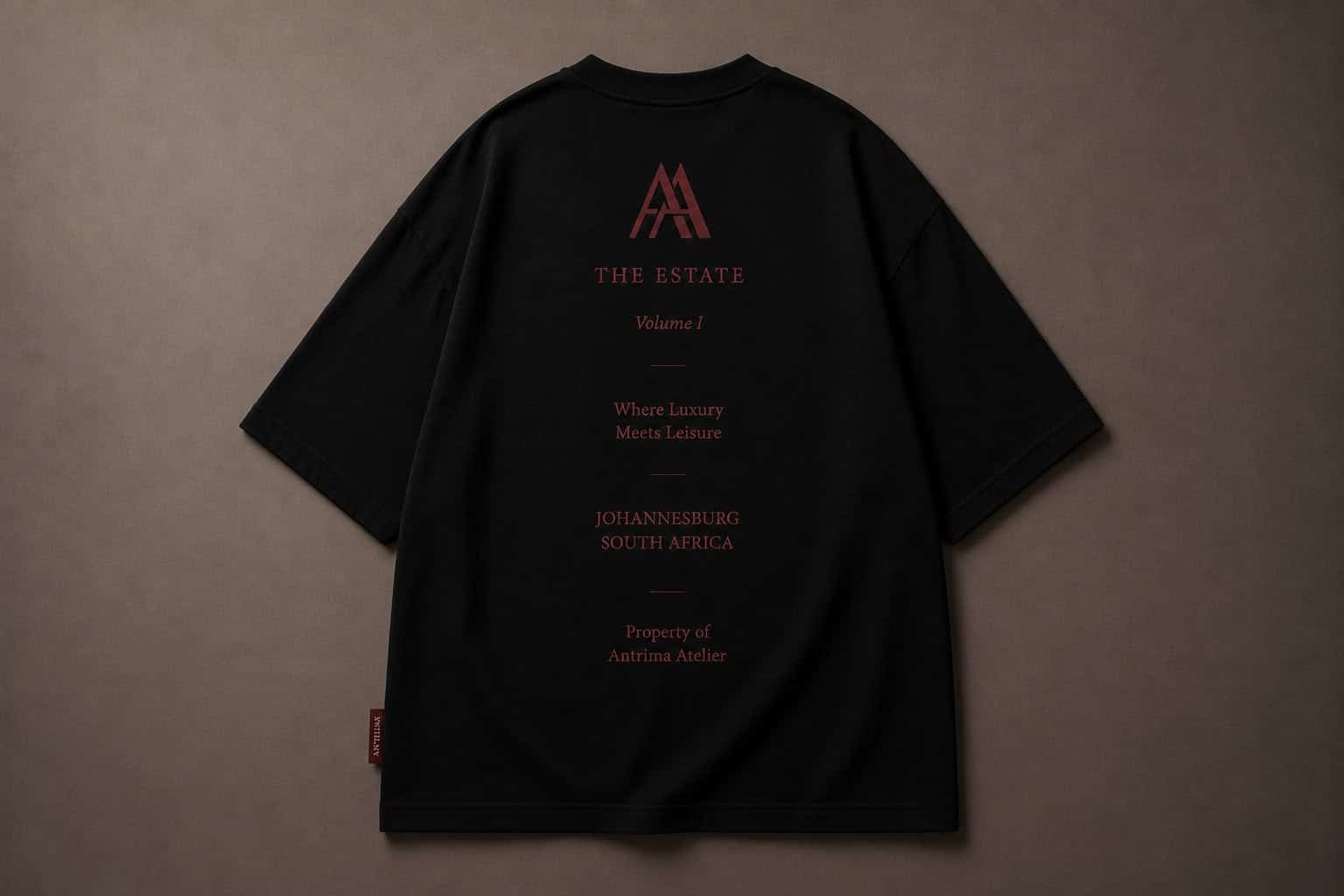 Antrima Atelier - The Estate - Volume I T-Shirt - Black - Image 2